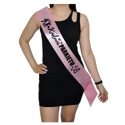 Szarfa RÓŻOWA Ślub Królowa Parkietu